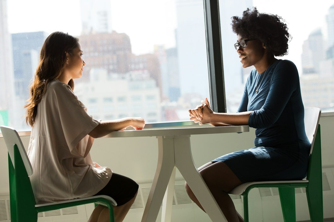 woman telling personal story